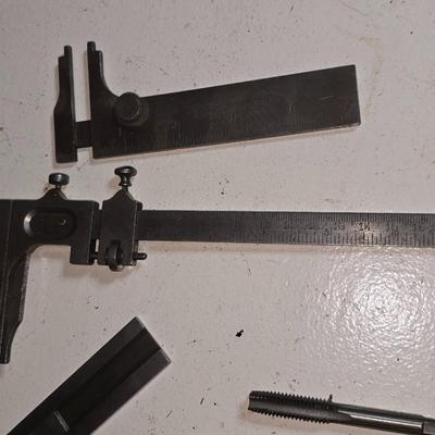 Lot of Vintage Machinist & Drafting Tools – Calipers, Dividers, Scribes & More