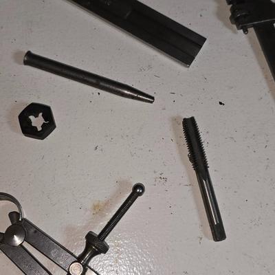 Lot of Vintage Machinist & Drafting Tools – Calipers, Dividers, Scribes & More