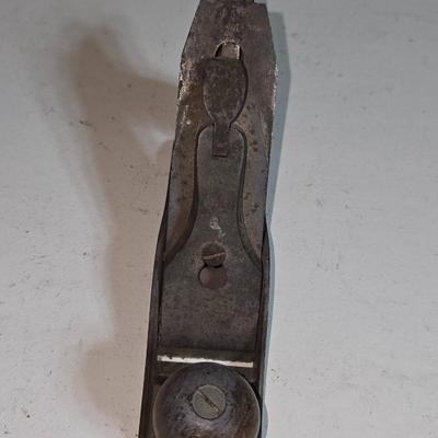 Vintage Wood Hand Plane – Cast Iron Body with Wooden Handles