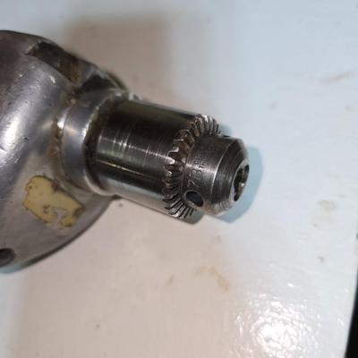 Vintage Electric Drill with Metal Drill Bit Set