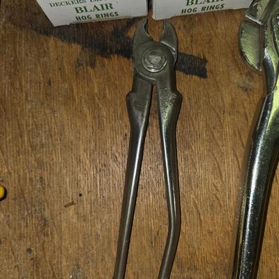 Hog Ring Tools, Rivet Gun, Pliers & Accessories Lot