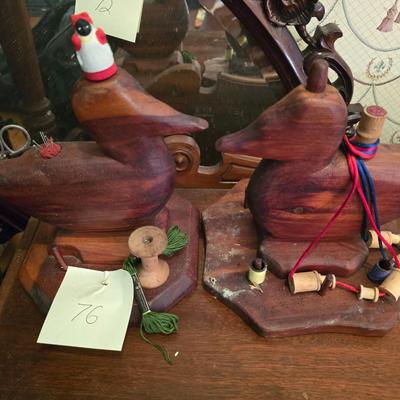 Wooden ducks