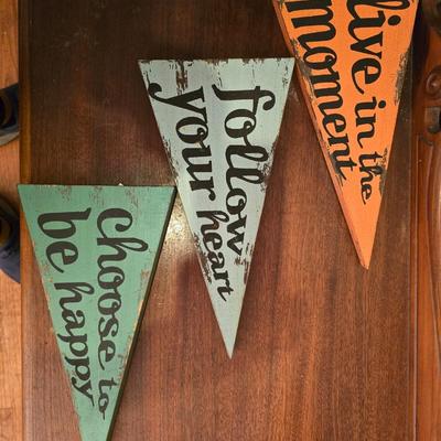Wooden signs