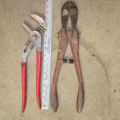 2 Heavy-Duty Hand Tools – Channel Lock Pliers & Bolt Cutters