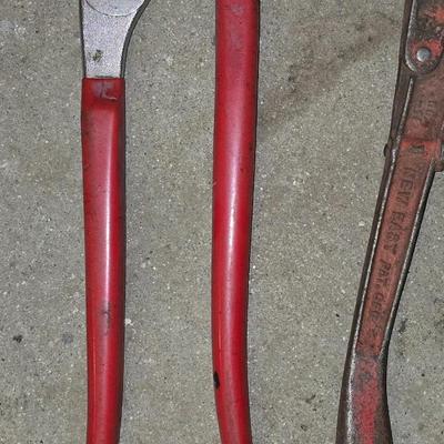 2 Heavy-Duty Hand Tools – Channel Lock Pliers & Bolt Cutters