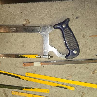 Mixed Lot of Saws & Accessories – Handsaw, Hacksaw, Blades & More