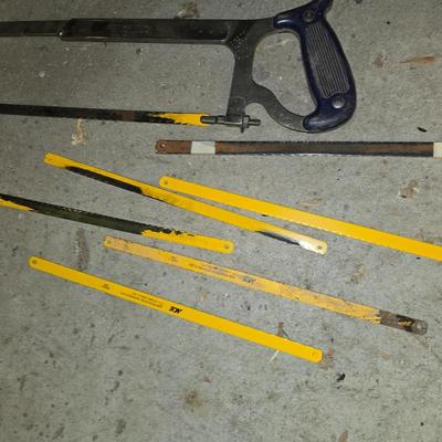 Mixed Lot of Saws & Accessories – Handsaw, Hacksaw, Blades & More