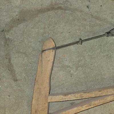 Vintage Wooden Frame Bow Saw – Tensioned Crosscut Style