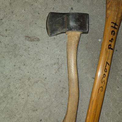 Vintage double-sided Axe and a nice Hatchet