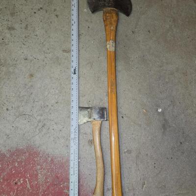 Vintage double-sided Axe and a nice Hatchet