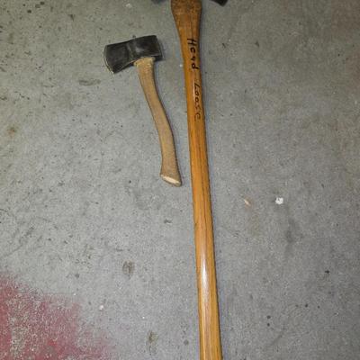 Vintage double-sided Axe and a nice Hatchet