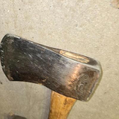 2 Axes + Wedge – Splitting Axe, Hatchet, and Steel Wedge