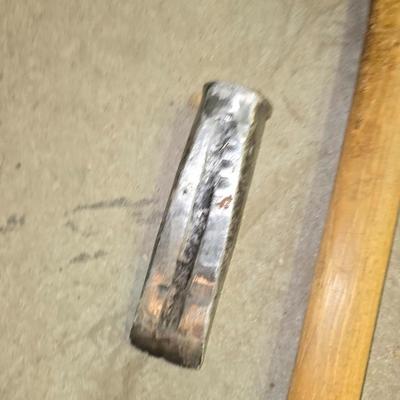 2 Axes + Wedge – Splitting Axe, Hatchet, and Steel Wedge