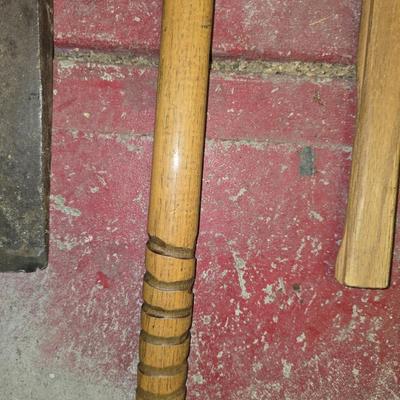 3 Heavy-Duty Tools – Splitting Wedge, Sledgehammer & Hatchet