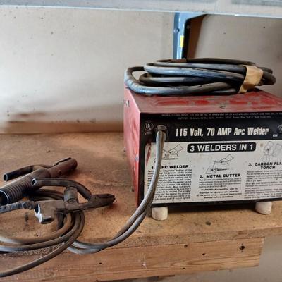 115V, 70 AMP Arc Welder – “3 Welders in 1” Combo Unit