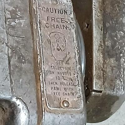 Yale 3/4 Ton Manual Chain Hoist – Model E Pull Lift (Forest City, Ark.)