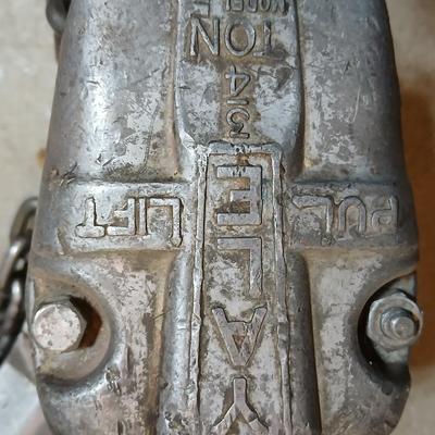 Yale 3/4 Ton Manual Chain Hoist – Model E Pull Lift (Forest City, Ark.)