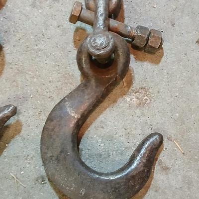 Approx. 14 Ft Heavy Duty Steel Chain with Clevis & Slip Hooks
