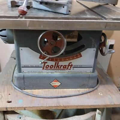 Vintage Working Toolkraft Table Saw – Model 839 (Springfield, MA)