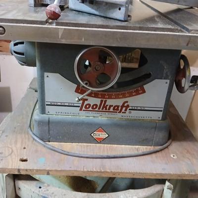 Vintage Working Toolkraft Table Saw – Model 839 (Springfield, MA)