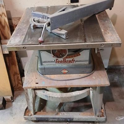 Vintage Working Toolkraft Table Saw – Model 839 (Springfield, MA)