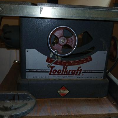 Vintage Working Toolkraft Table Saw – Model 839 (Springfield, MA)