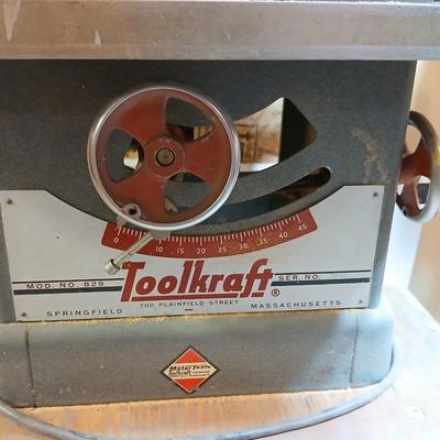 Vintage Working Toolkraft Table Saw – Model 839 (Springfield, MA)