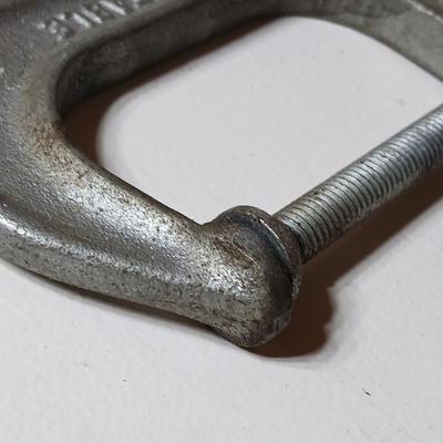 Lot of 3 Vintage Heavy-Duty C-Clamps – Armstrong, Eclipse, AutoKraft