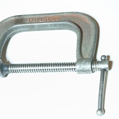 Lot of 3 Vintage Heavy-Duty C-Clamps – Armstrong, Eclipse, AutoKraft
