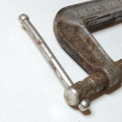 Lot of 3 Vintage Heavy-Duty C-Clamps – Armstrong, Eclipse, AutoKraft