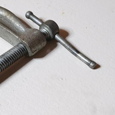Lot of 3 Vintage Heavy-Duty C-Clamps – Armstrong, Eclipse, AutoKraft