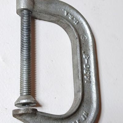 Lot of 3 Vintage Heavy-Duty C-Clamps – Armstrong, Eclipse, AutoKraft