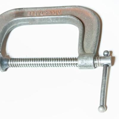 Lot of 3 Vintage Heavy-Duty C-Clamps – Armstrong, Eclipse, AutoKraft