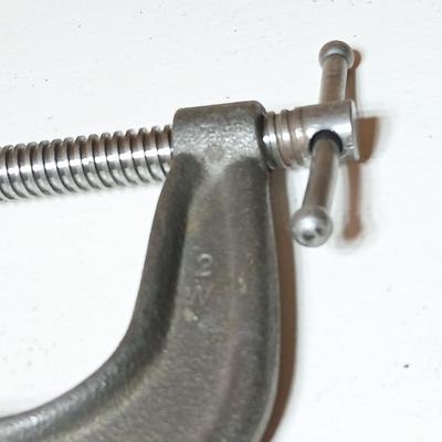 Lot of 3 Vintage Heavy-Duty C-Clamps – Armstrong, Eclipse, AutoKraft