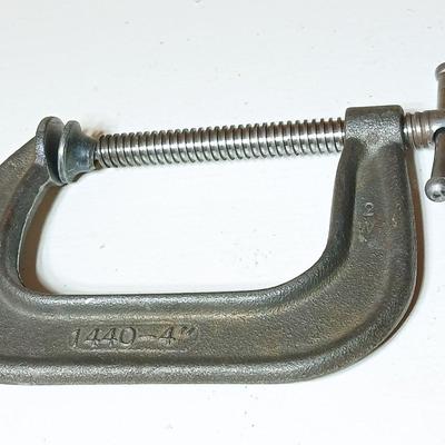 Lot of 3 Vintage Heavy-Duty C-Clamps – Armstrong, Eclipse, AutoKraft