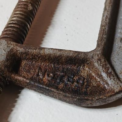 Lot of 3 Vintage Heavy-Duty C-Clamps – Armstrong, Eclipse, AutoKraft