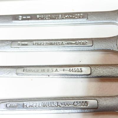 Lot of 5 Craftsman USA Combination Wrenches – SAE Sizes