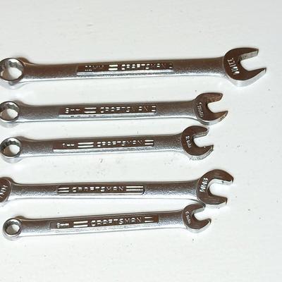 Lot of 5 Craftsman USA Combination Wrenches – SAE Sizes