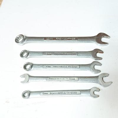 Lot of 5 Craftsman USA Combination Wrenches – SAE Sizes