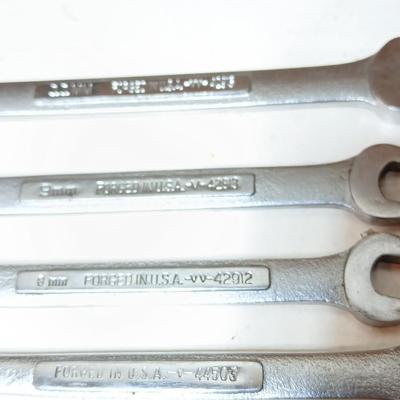 Lot of 5 Craftsman USA Combination Wrenches – SAE Sizes