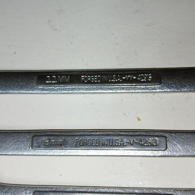 Lot of 5 Craftsman USA Combination Wrenches – SAE Sizes