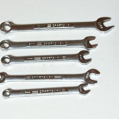 Lot of 5 Craftsman USA Combination Wrenches – SAE Sizes