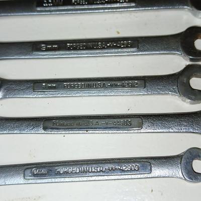 Lot of 5 Craftsman USA Combination Wrenches – SAE Sizes