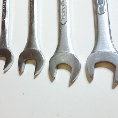 Lot of 4 Drop Forged Steel Combination Wrenches – Taiwan
