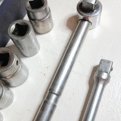 Vintage Herbrand 1/2" Drive Socket Set in Metal Box – Made in USA