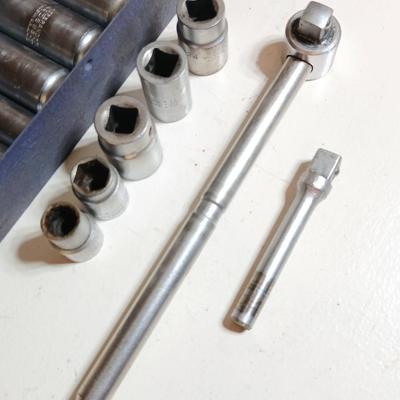 Vintage Herbrand 1/2" Drive Socket Set in Metal Box – Made in USA
