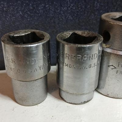 Vintage Herbrand 1/2" Drive Socket Set in Metal Box – Made in USA