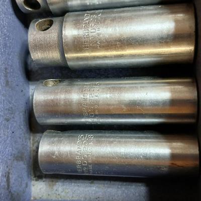 Vintage Herbrand 1/2" Drive Socket Set in Metal Box – Made in USA