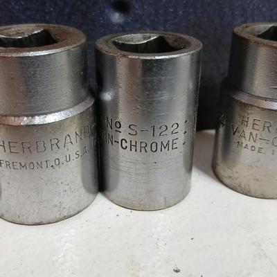 Vintage Herbrand 1/2" Drive Socket Set in Metal Box – Made in USA