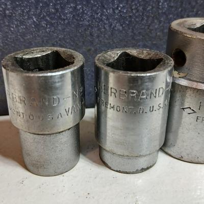 Vintage Herbrand 1/2" Drive Socket Set in Metal Box – Made in USA